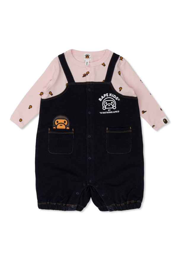 Baby romper with print od A BATHING APE® Kids