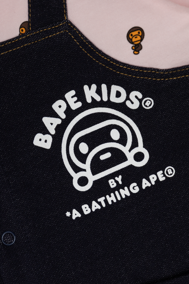 A BATHING APE® Kids Pajacyk niemowlęcy z nadrukiem