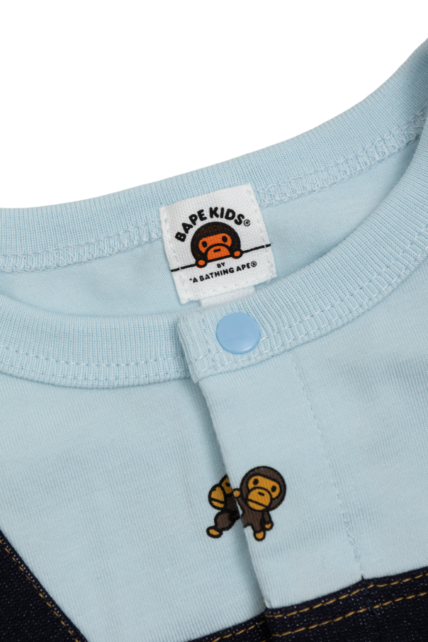A BATHING APE® Kids Pajacyk niemowlęcy z nadrukiem