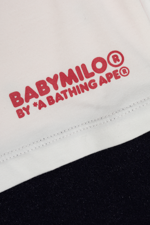 A BATHING APE® Kids Pajacyk niemowlęcy z nadrukiem