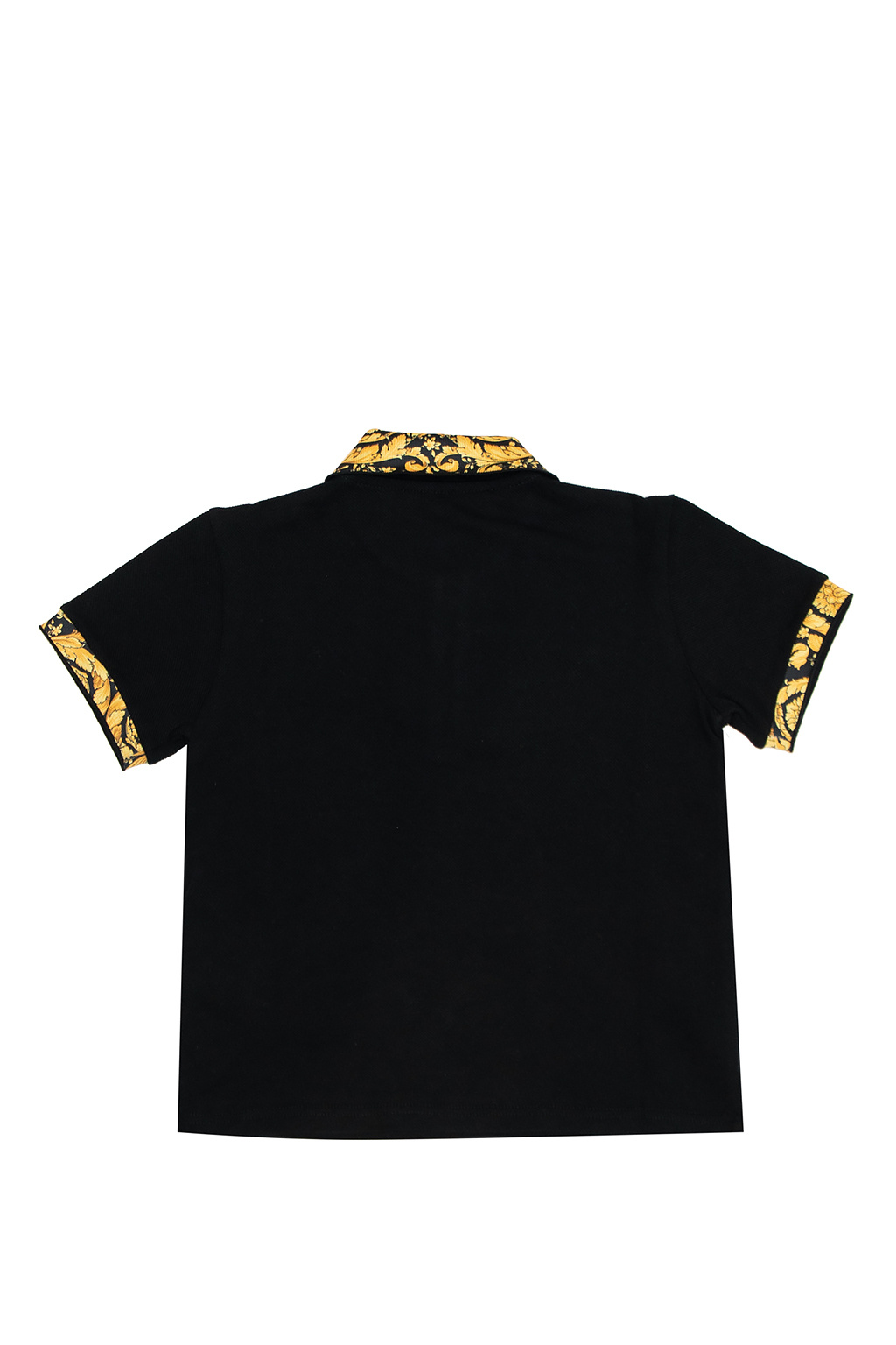 Versace Kid white cross logo polo shirt