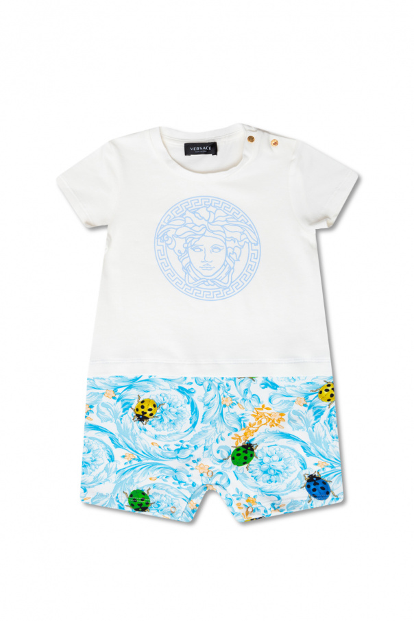 Versace Kid Rampers ze wzorem ‘Barocco Ladybug’