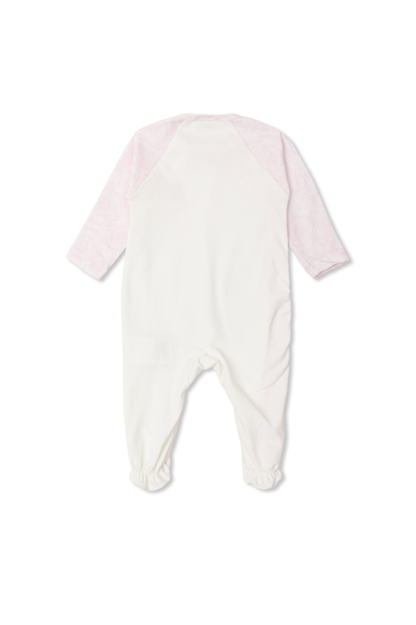 Versace Kids Бебешки гащеризон с избродирано лого