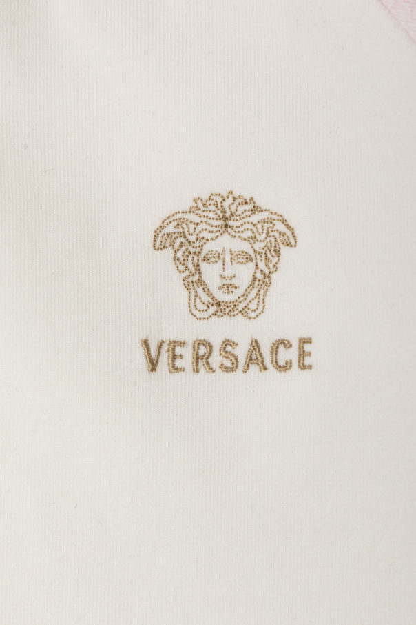 Versace Kids Бебешки гащеризон с избродирано лого