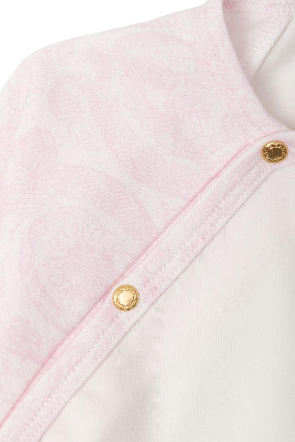 Versace Kids Бебешки гащеризон с избродирано лого