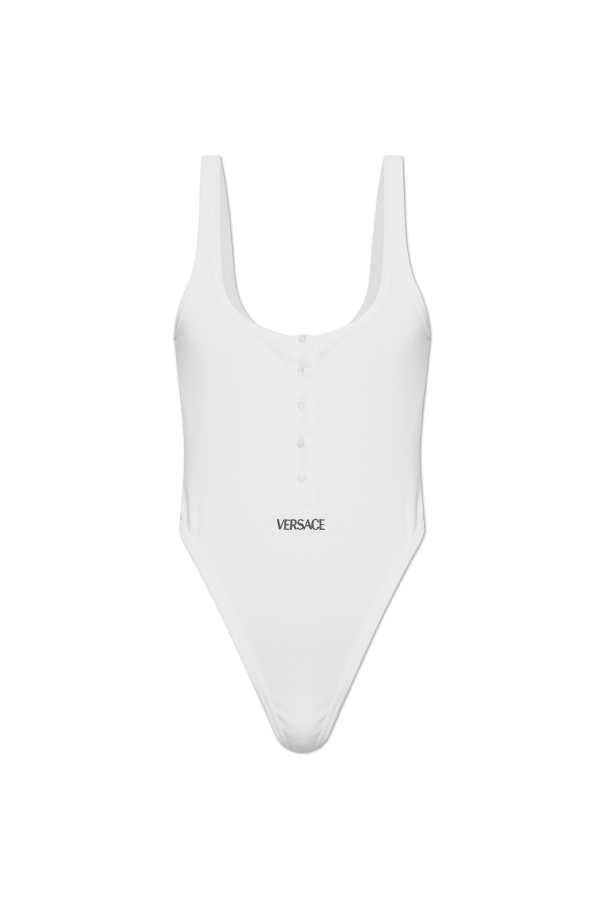 Bodysuit with embroidered logo od Versace