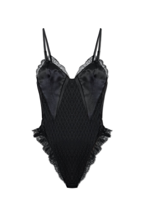 Body con inserciones de encaje