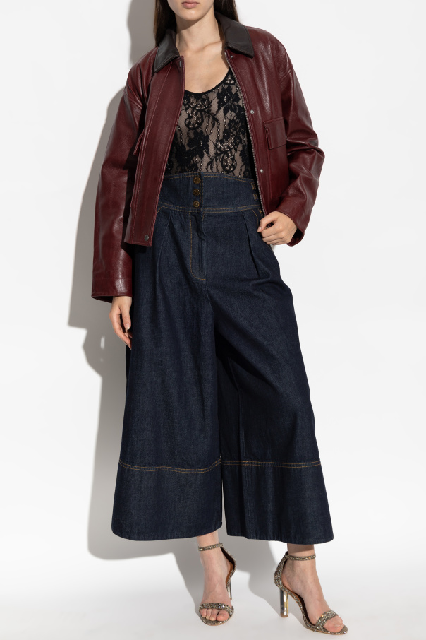 Zimmermann Body de encaje con tirantes