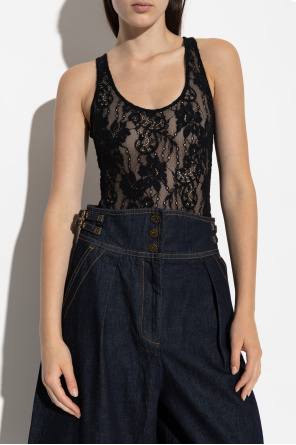 Zimmermann Body de encaje con tirantes