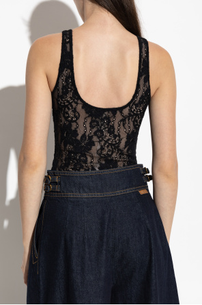 Zimmermann Body de encaje con tirantes