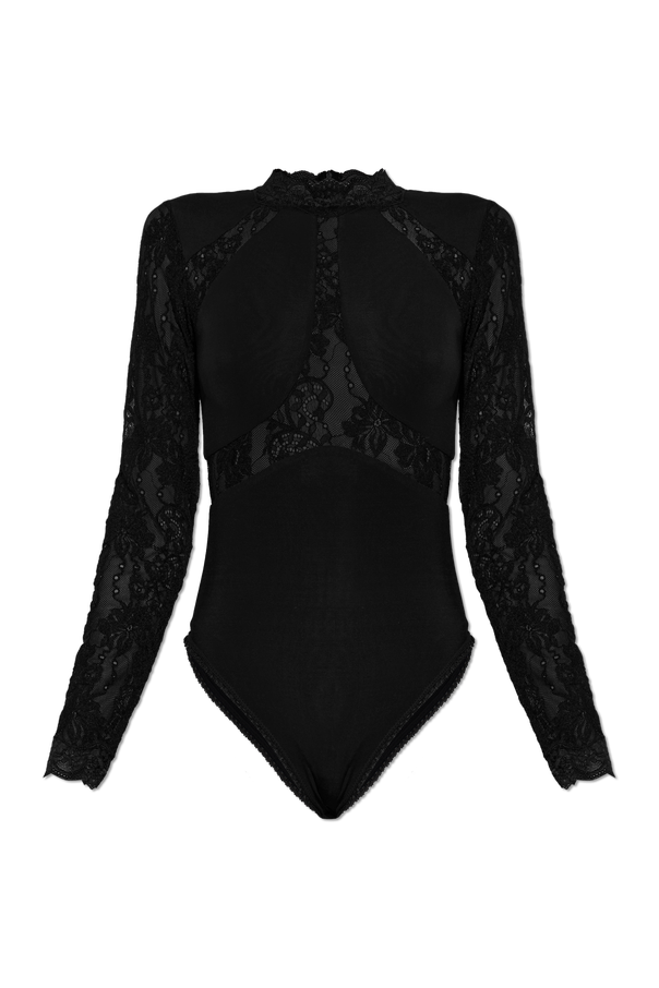 Zimmermann Lace bodysuit with long sleeves
