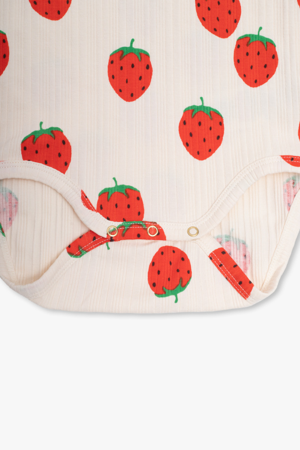 Mini Rodini Bodysuit with motif of strawberries
