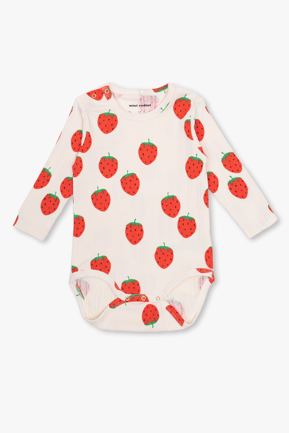Multicolour Bodysuit with motif of strawberries Mini Rodini