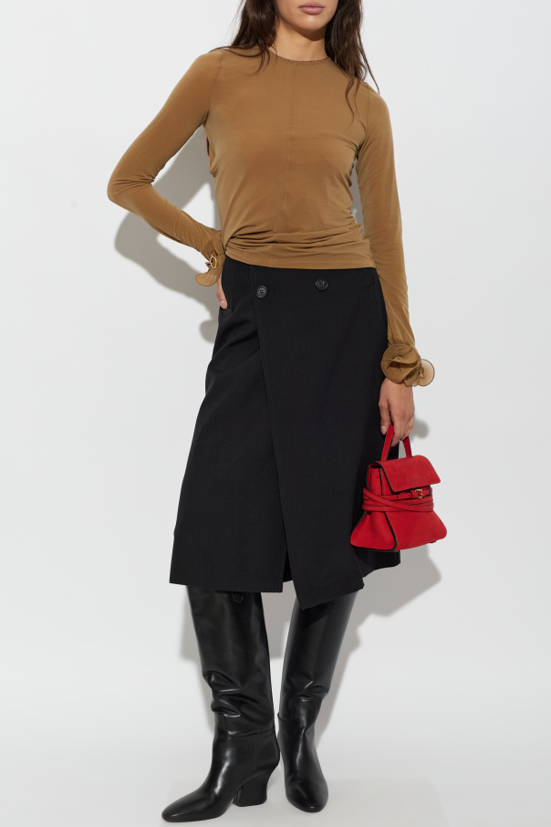 Moschino Top with decoratively finished sleeves