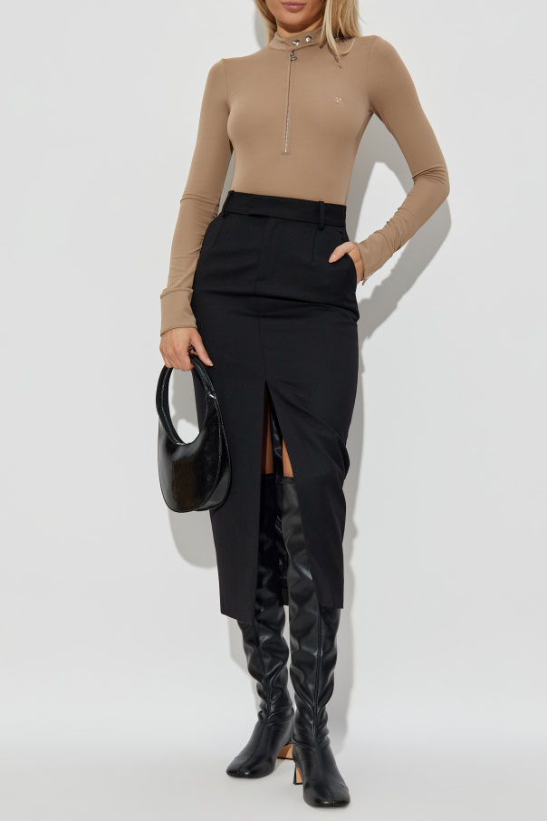 Courrèges Body de manga larga