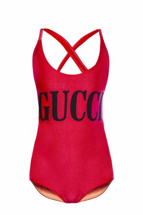 Branded one-piece swimsuit od Gucci