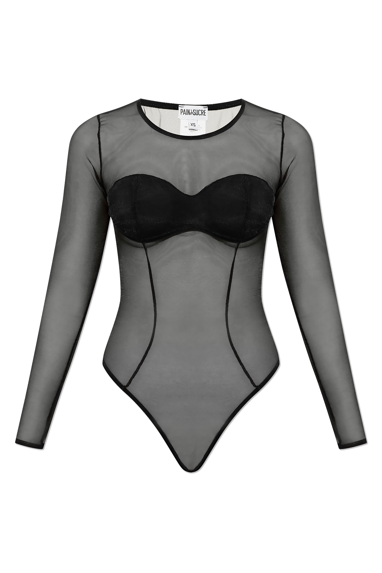 Black 'Heather' transparent bodysuit Pain de Sucre - Vitkac Canada