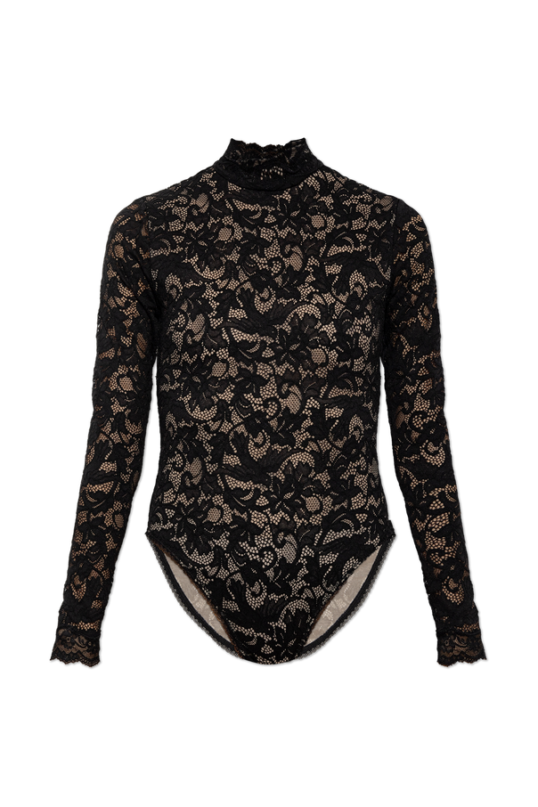 Lace bodysuit with long sleeves od Zimmermann