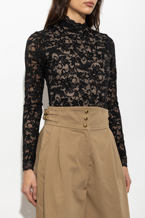 Zimmermann Lace bodysuit with long sleeves