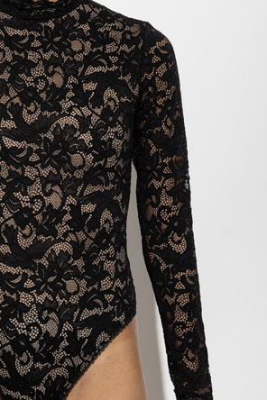 Zimmermann Lace bodysuit with long sleeves