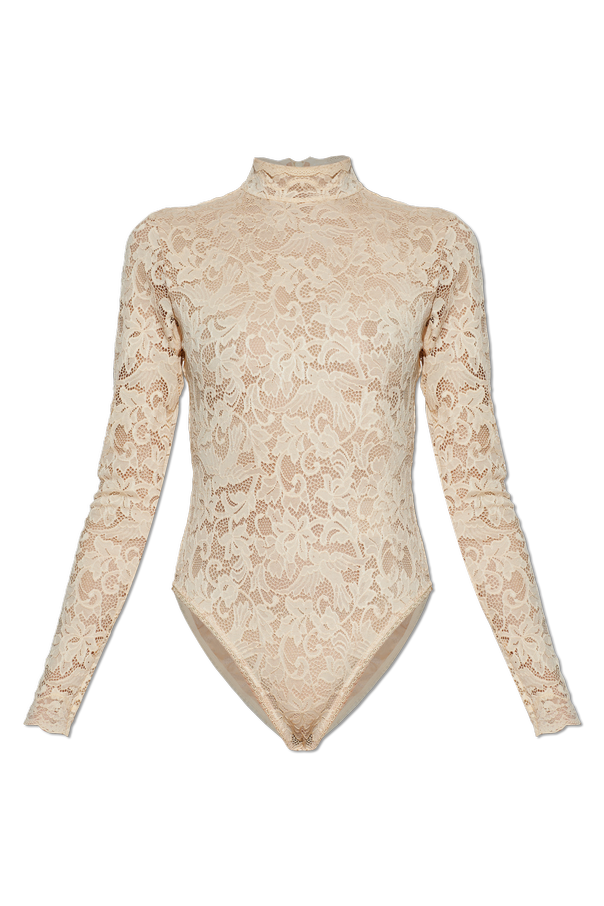 Lace bodysuit with long sleeves od Zimmermann