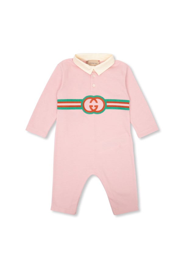 Gucci Kids gucci gg wool and cotton pique cardigan
