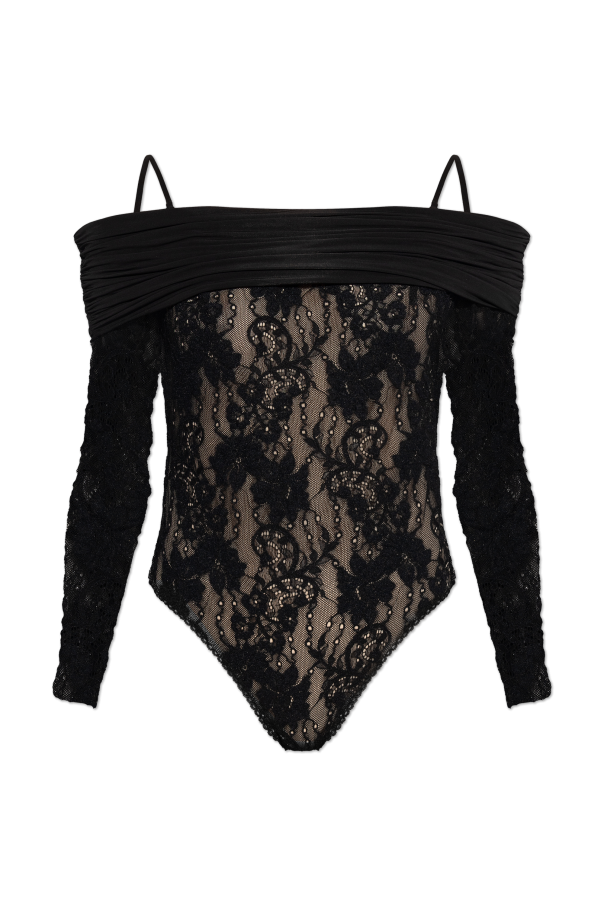 Lace bodysuit with long sleeves od Zimmermann