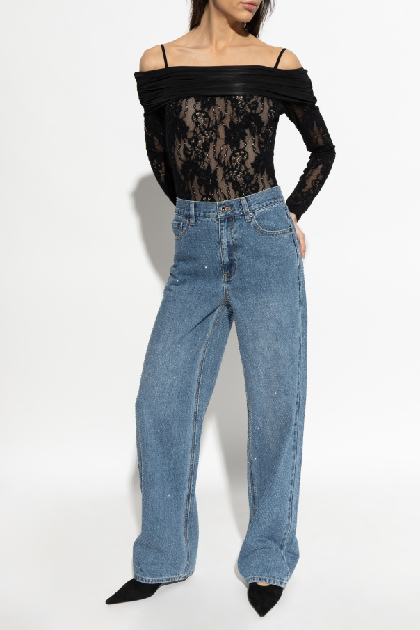 Zimmermann Spitzenbody mit langen Ärmeln