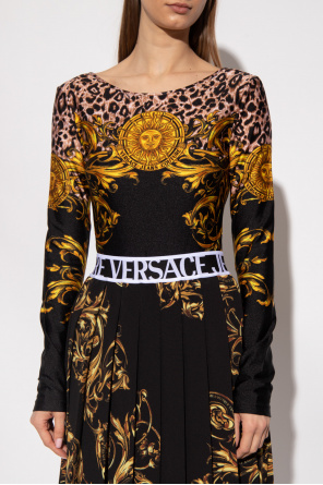 Versace KIDS jeans Couture Body z motywem ‘Garland Sun’