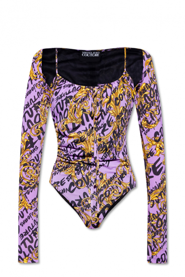 Versace Jeans horseback Couture Bodysuit with logo