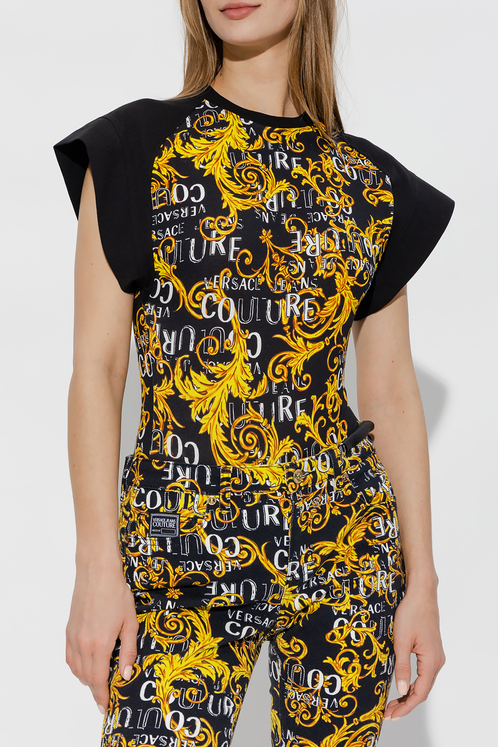 Versace Jeans Couture Cotton bodysuit