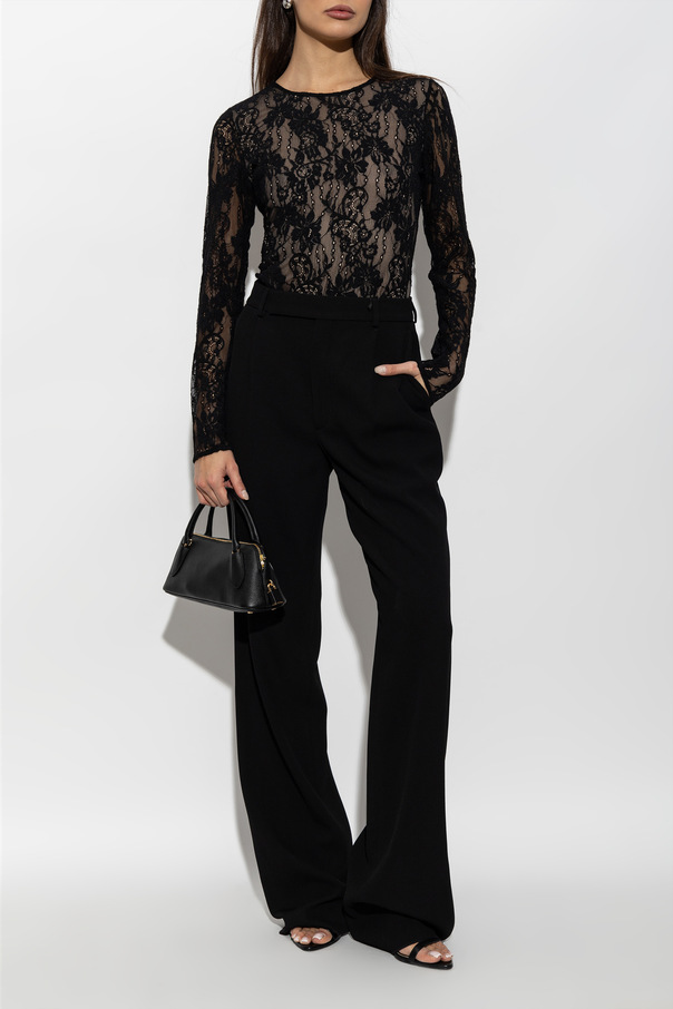 Zimmermann Body rendado de mangas compridas