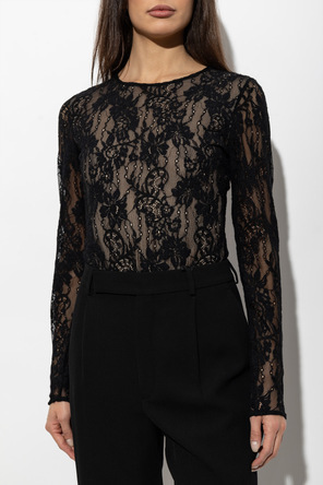 Zimmermann Body rendado de mangas compridas