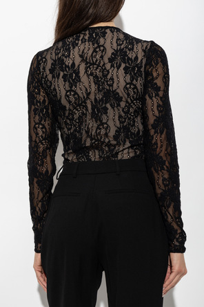 Zimmermann Body rendado de mangas compridas
