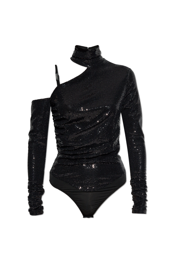 Sequin bodysuit with turtleneck od Versace Jeans Couture