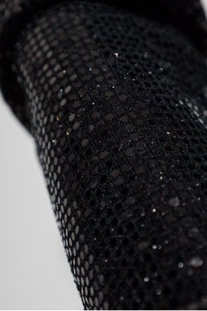 Versace Jeans Couture Body de lentejuelas con cuello alto