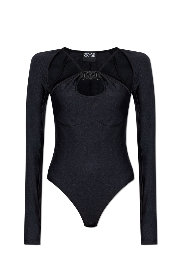 Bodysuit with logo application od Versace Jeans Couture