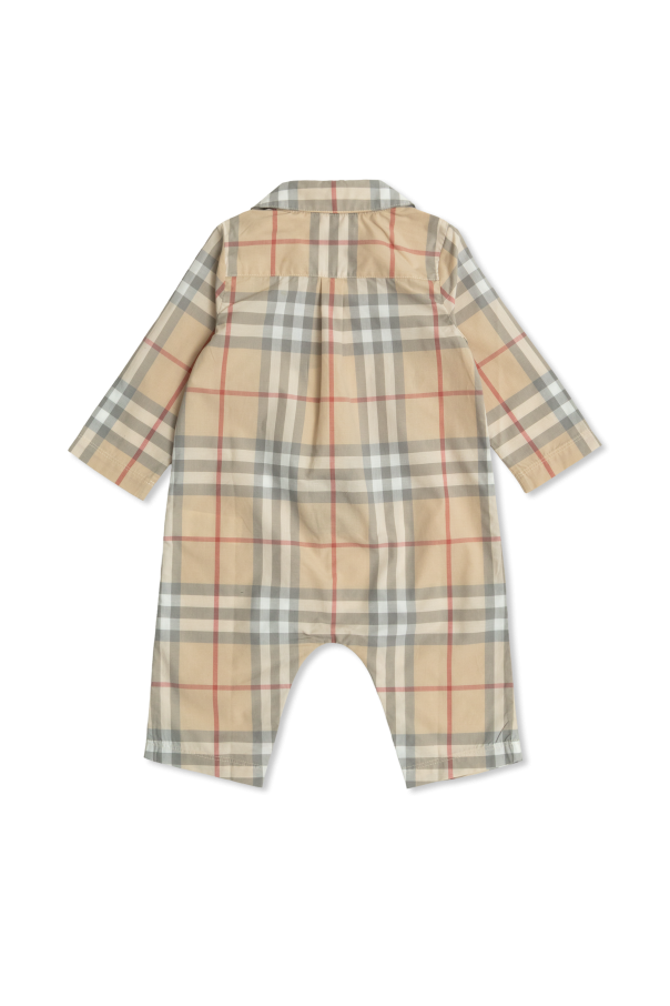 Burberry Kids Body con estampado de cuadros