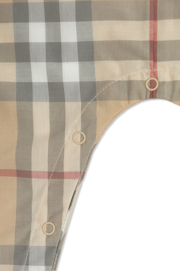 Burberry Kids Body con estampado de cuadros