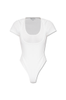 Alaïa WHITE Cotton bodysuit