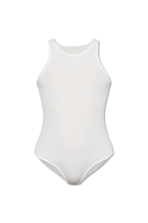 Ribbed sleeveless bodysuit