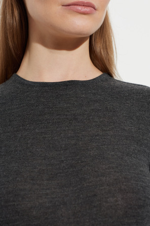 Alaïa Body de lã de mangas compridas