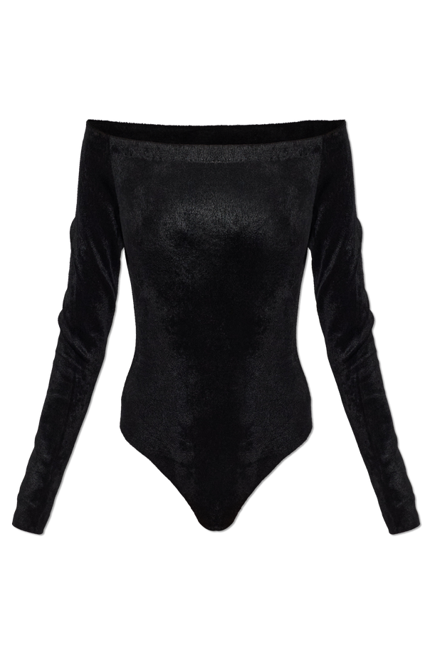 Velvet long sleeve bodysuit od Alaïa