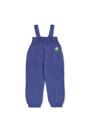Cotton jumpsuit with embroidered logo