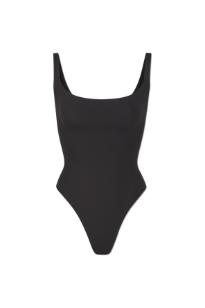 Bodysuit with spaghetti straps