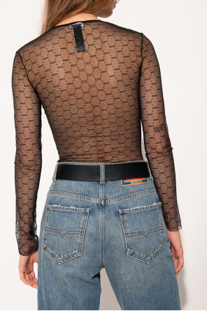 Dsquared2 Sheer bodysuit with logo