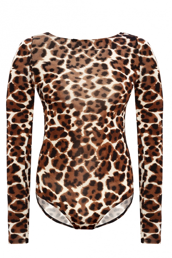 Samsøe Samsøe Leopard-printed bodysuit