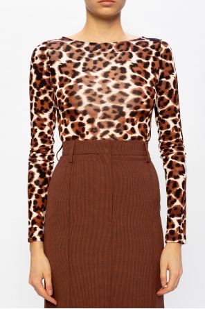 Samsøe Samsøe Leopard-printed bodysuit