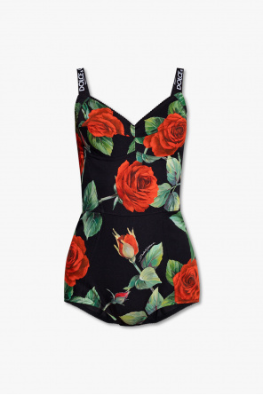 Dolce & Gabbana anemone-print tailored shorts