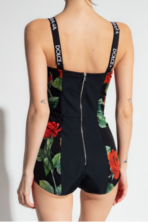 Dolce & Gabbana Palermo Tecnico DG logo-embossed belt bag Floral body